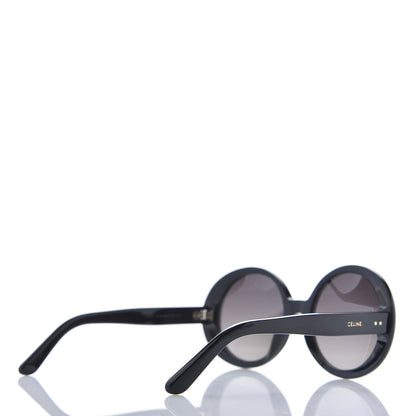Celine Acetate Polarized Oval Sunglasses CL 40065I Black 4 of 7
