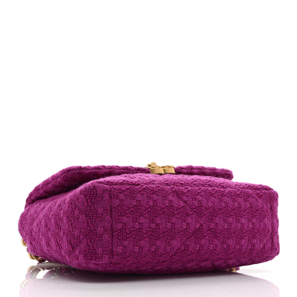 Chanel Tweed Quilted Medium Chanel 19 Flap Magenta 4 of 10
