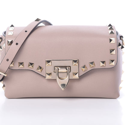 Valentino Garavani Vitello Mini Rockstud Crossbody Bag Poudre 7 of 9