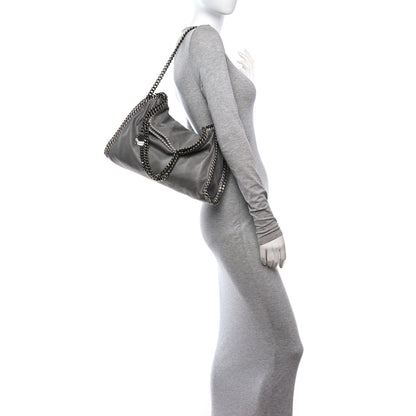Stella McCartney Shaggy Deer Falabella Fold Over Tote Grey 2 of 10