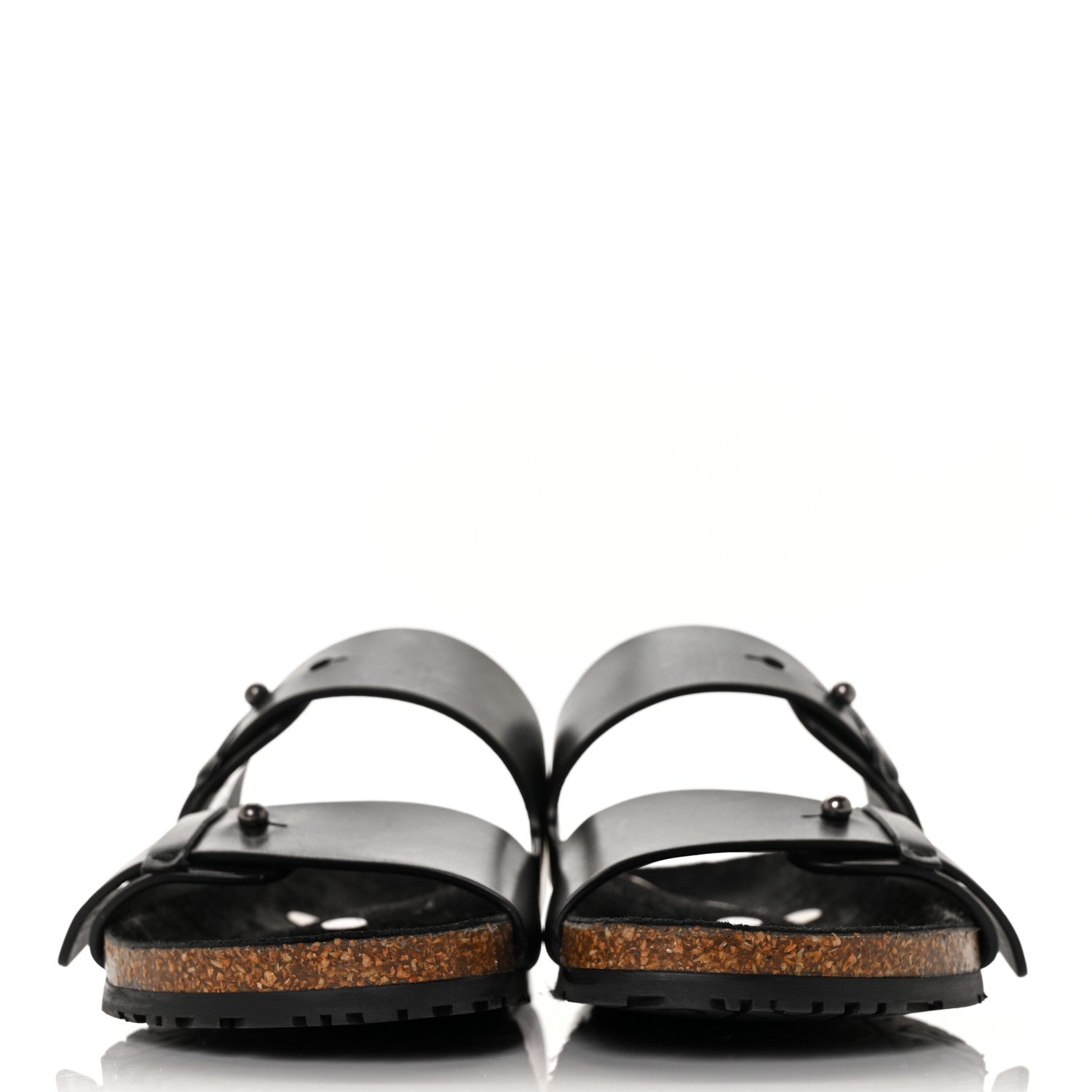 Saint Laurent Calfskin Jimmy Cross Slides 40 Black 2 of 8