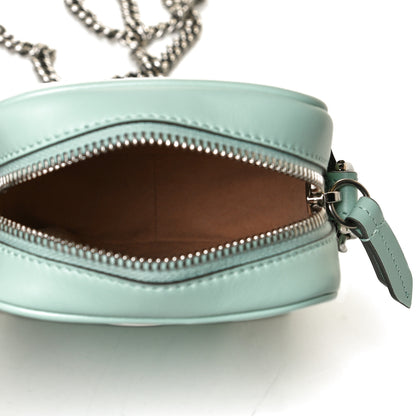 Gucci Calfskin Matelasse Mini GG Marmont Crossbody Bag Water Green 4 of 12