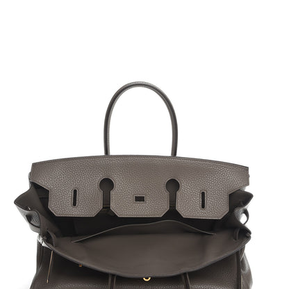 Hermes Taurillon Clemence Birkin 35 Etain 9 of 29