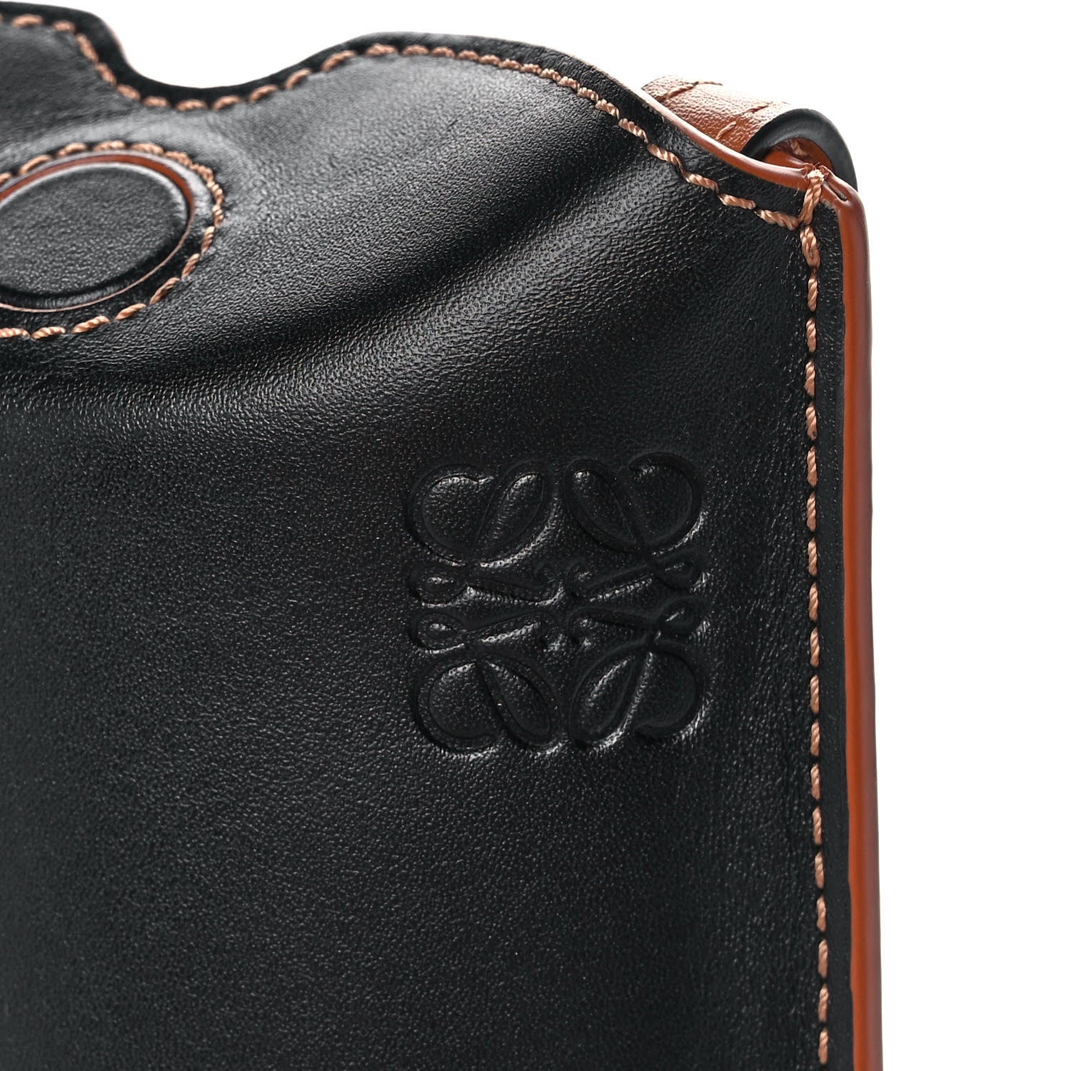 Loewe Smooth Calfskin Mini Gate Pocket Black Tan 8 of 12