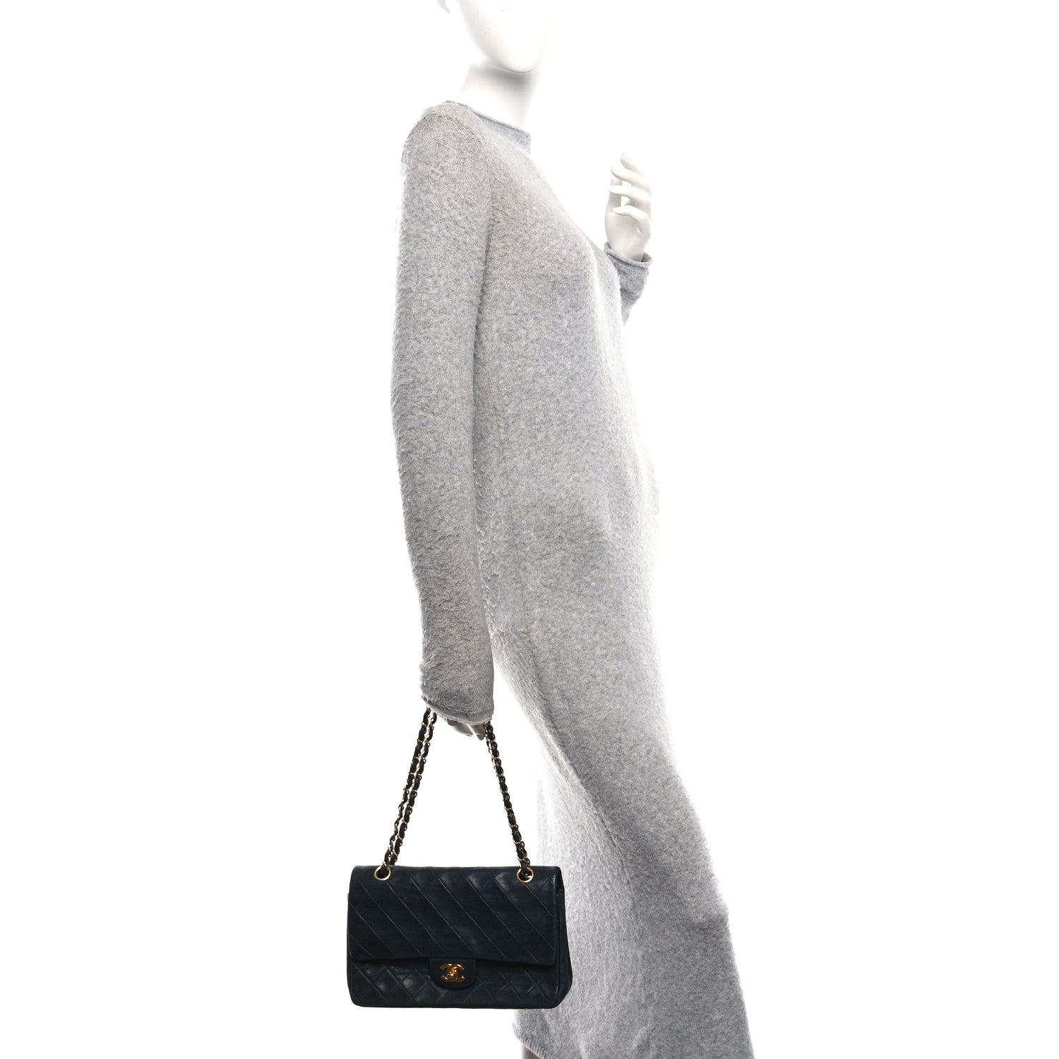 Chanel Lambskin Quilted Medium Double Flap Black 2 of 12