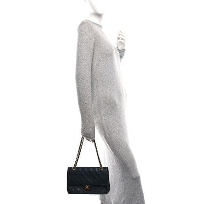 Chanel Lambskin Quilted Medium Double Flap Black 2 of 12