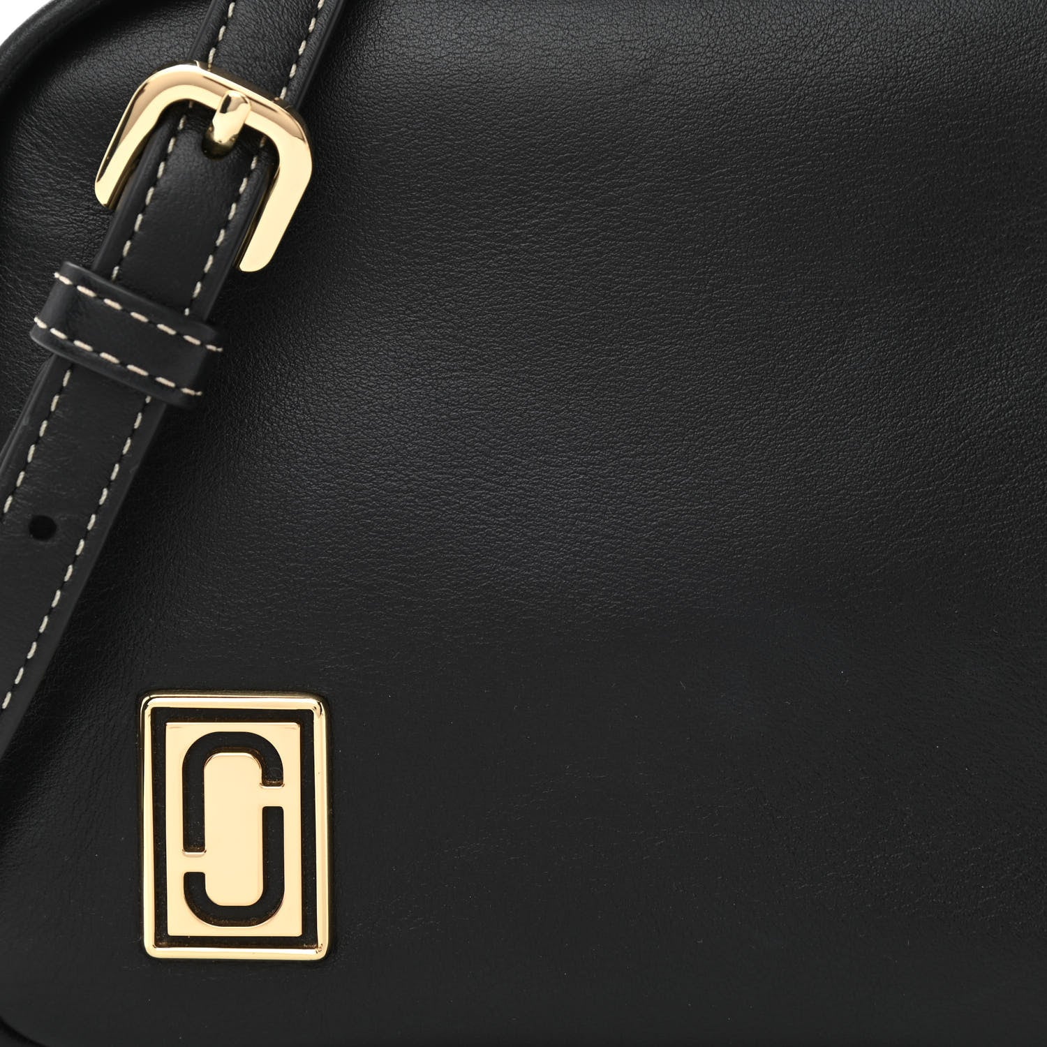 Marc Jacobs Calfskin Mini Squeeze Crossbody Bag Black 1208055