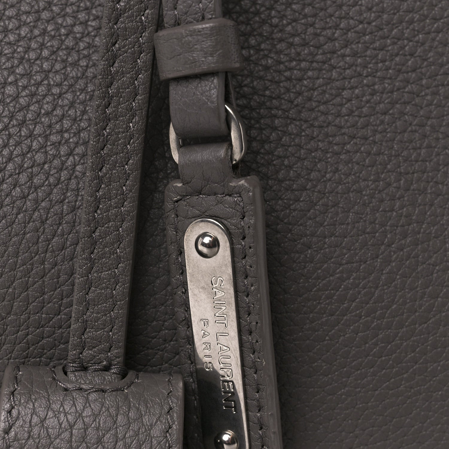 Saint Laurent Grained Calfskin Small Supple Sac De Jour Earth 8 of 12
