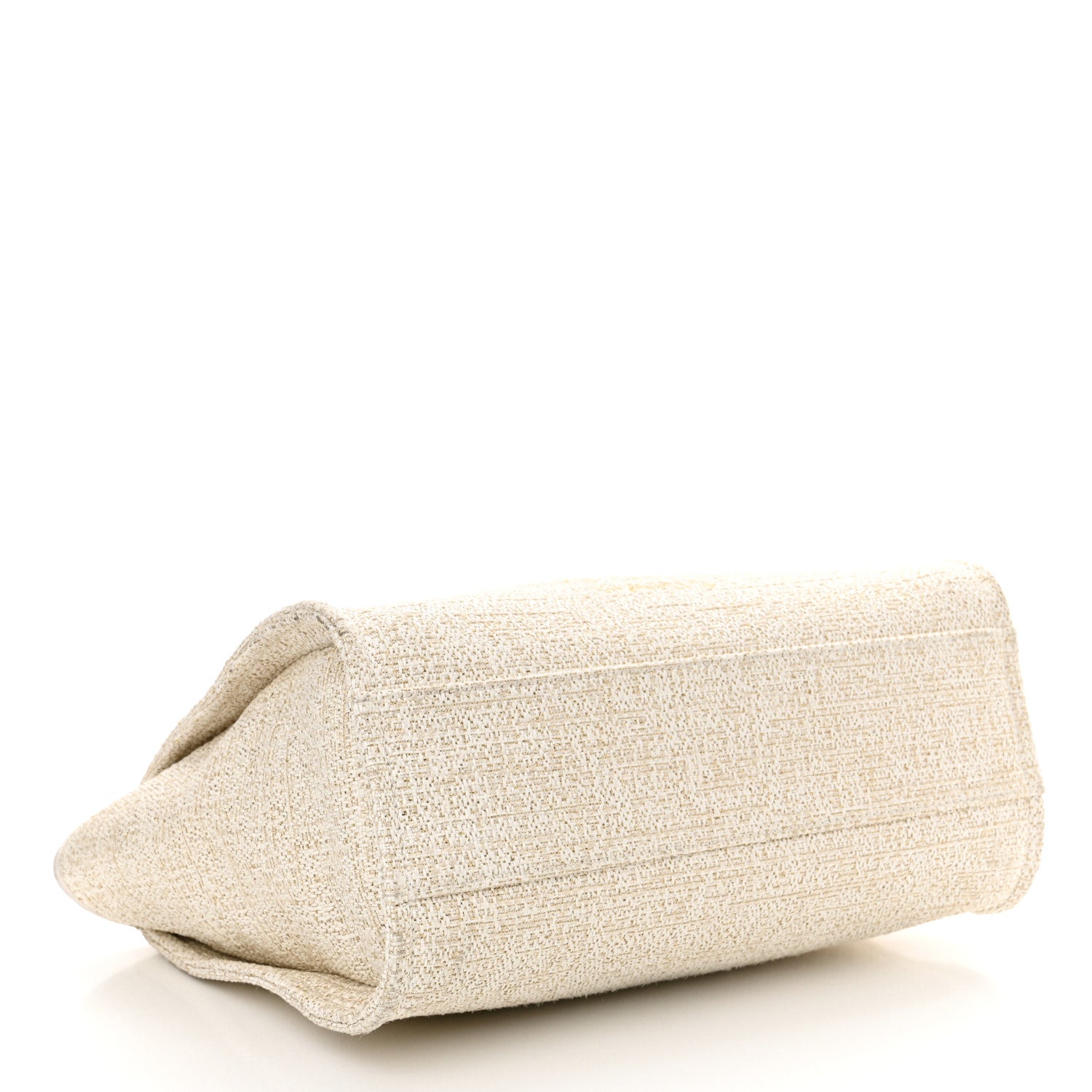 Chanel Lurex Boucle Small Deauville Tote Ivory 4 of 15