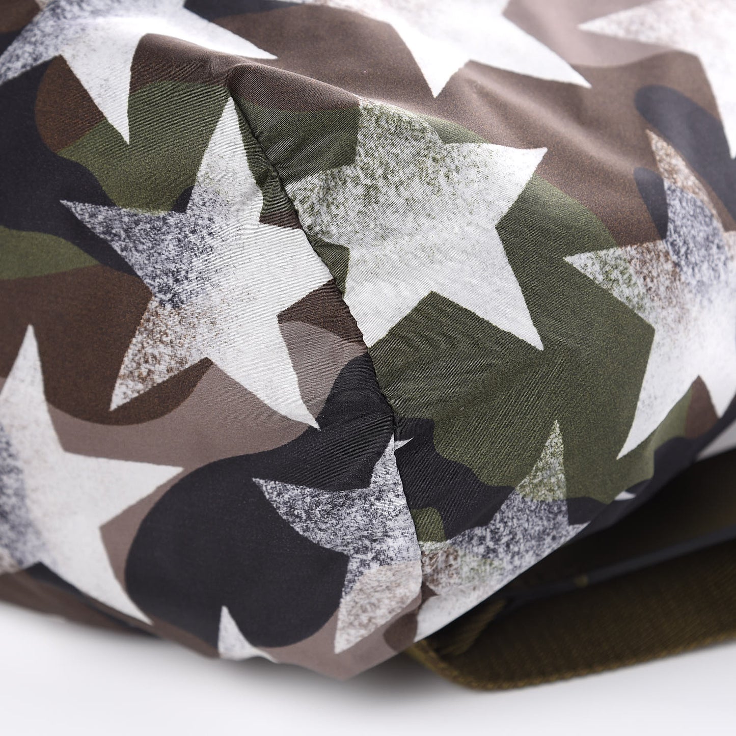 Nylon Camustars Drawstring Backpack Army Green White