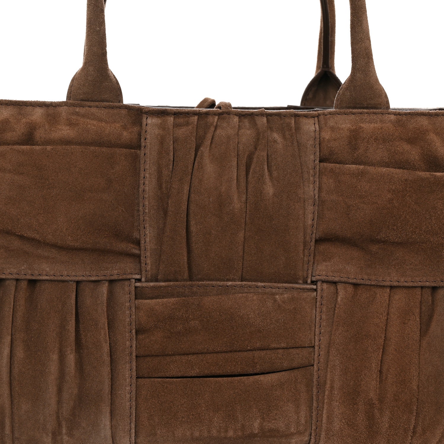 Bottega Veneta Suede Foulard Intrecciato Small Arco Tote Brownie 8 of 10