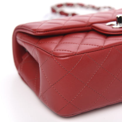 Chanel Lambskin Quilted Mini Rectangular Flap Red 8 of 12