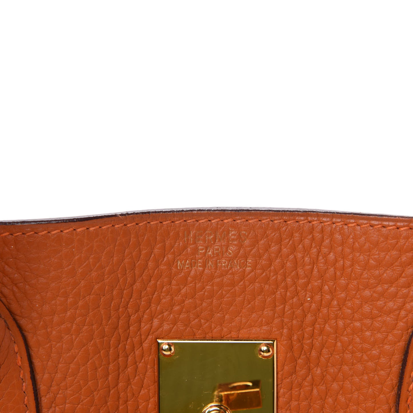 Taurillon Clemence JPG Birkin 42 Orange