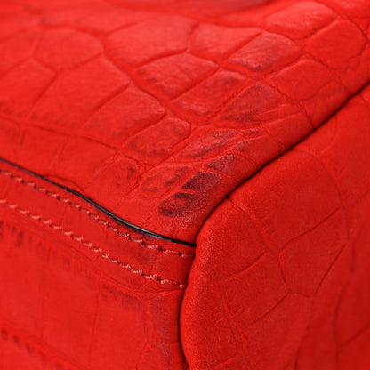 Givenchy Calfskin Crocodile Embossed Mini Pandora Red 13 of 13