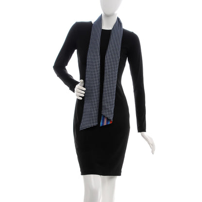 Hermes Silk Couvertures et Tenues de Jour a Carreaux Maxi Twilly Cut Vermillon Marine Ciel 3 of 6