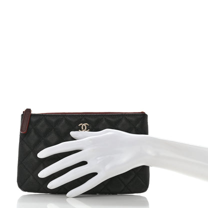 Chanel Caviar Quilted Cosmetic Case Black 2 of 8