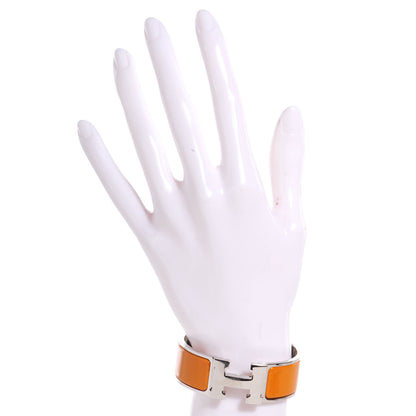 Hermes Enamel Wide Clic Clac H Bracelet PM Curry 2 of 5