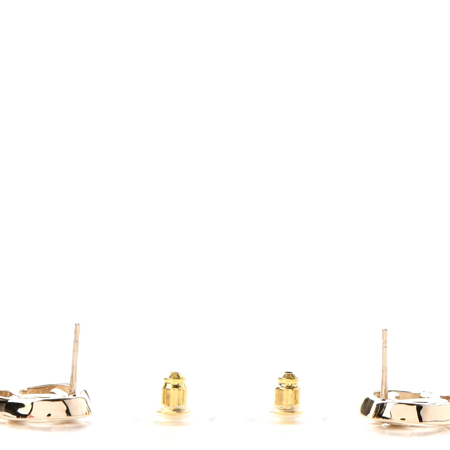 Chanel Metal CC Heart Coco In Love Earrings Gold 3 of 4