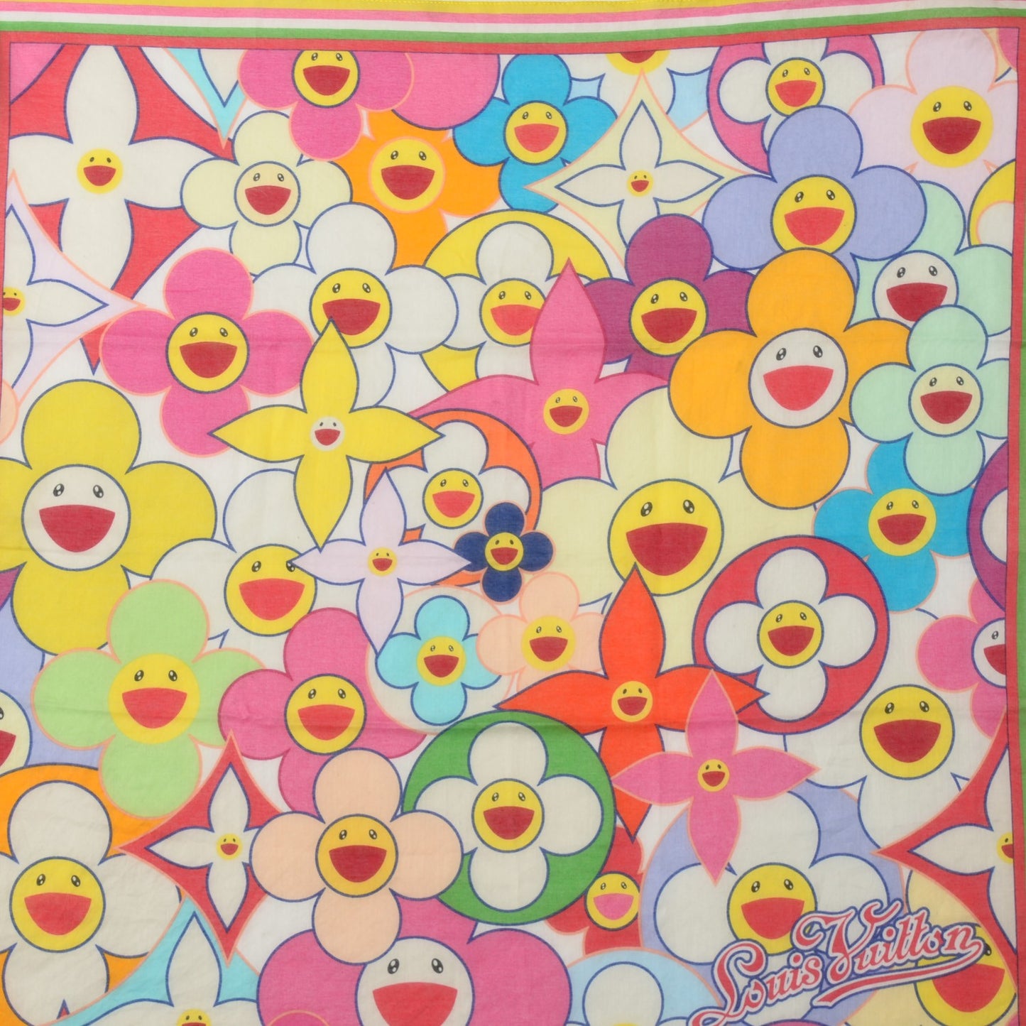 Monogram Multicolor Cotton Cosmic Blossom Bandana