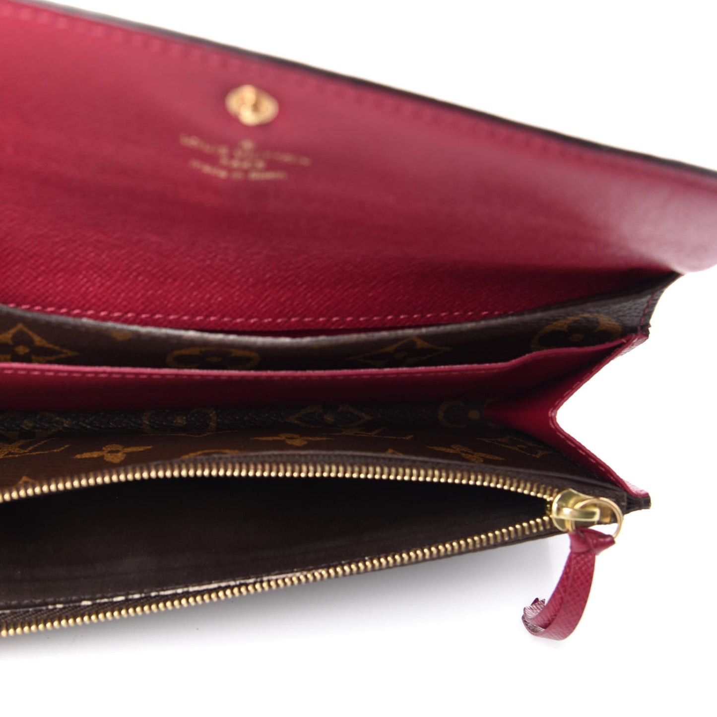 Monogram Emilie Wallet Fuchsia