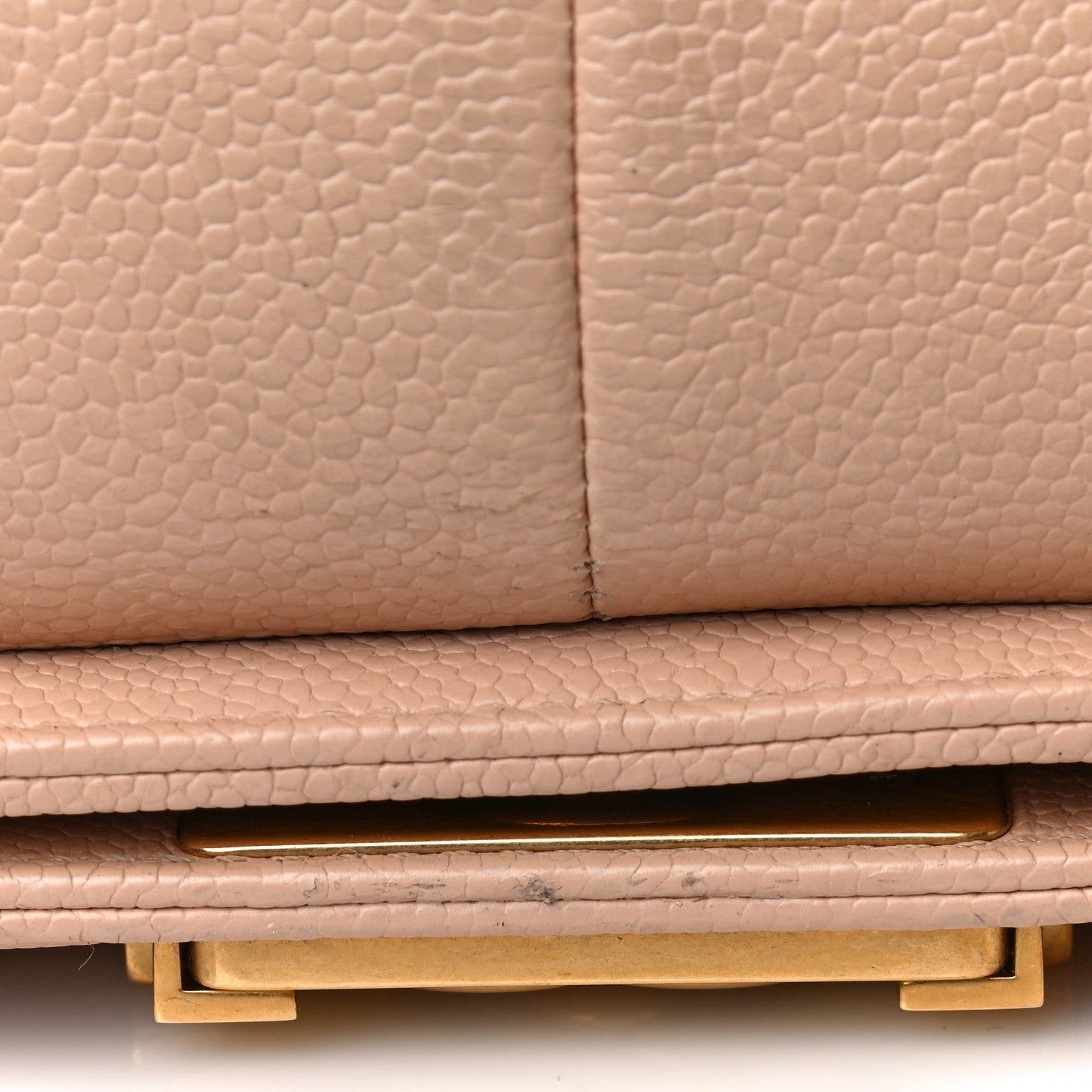 Chanel Caviar Quilted Medium Boy Flap Beige 23 of 27
