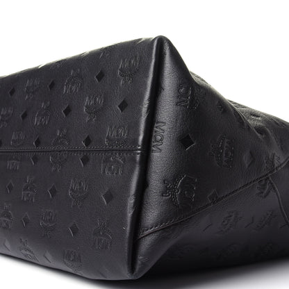 MCM Calfskin Ottomar Monogram Large Klara Hobo Black 9 of 9