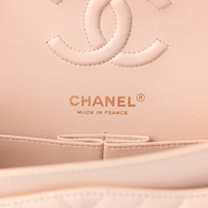 Chanel Caviar Chevron Quilted Small Double Flap Beige 6 of 9