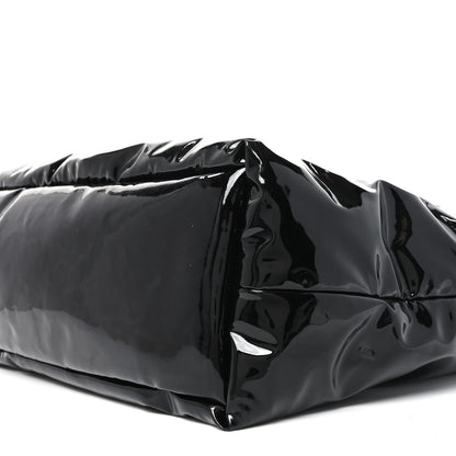 Saint Laurent Patent Wide Puffer Maxi Tote Black 9 of 9