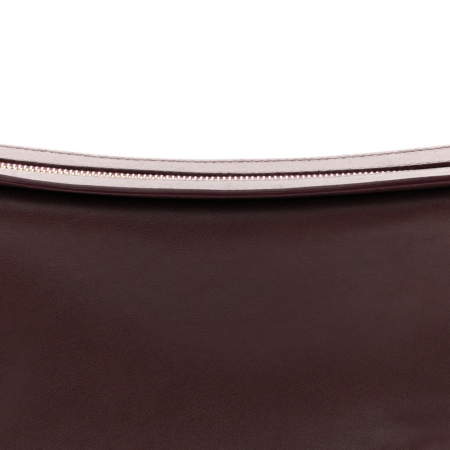 Soft Calfskin Moon Sling Bag Plum