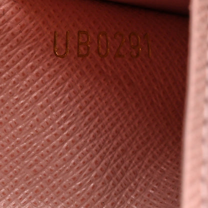 Louis Vuitton Damier Ebene Rosalie Coin Purse Rose Ballerine 7 of 8