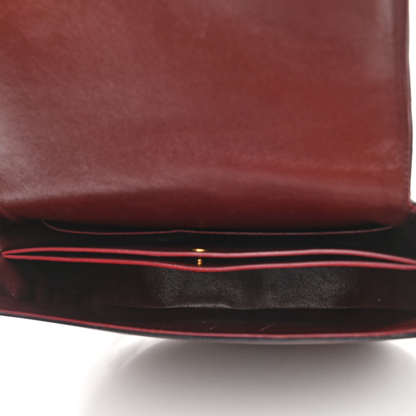Natural Calfskin Medium Trotteur Burgundy