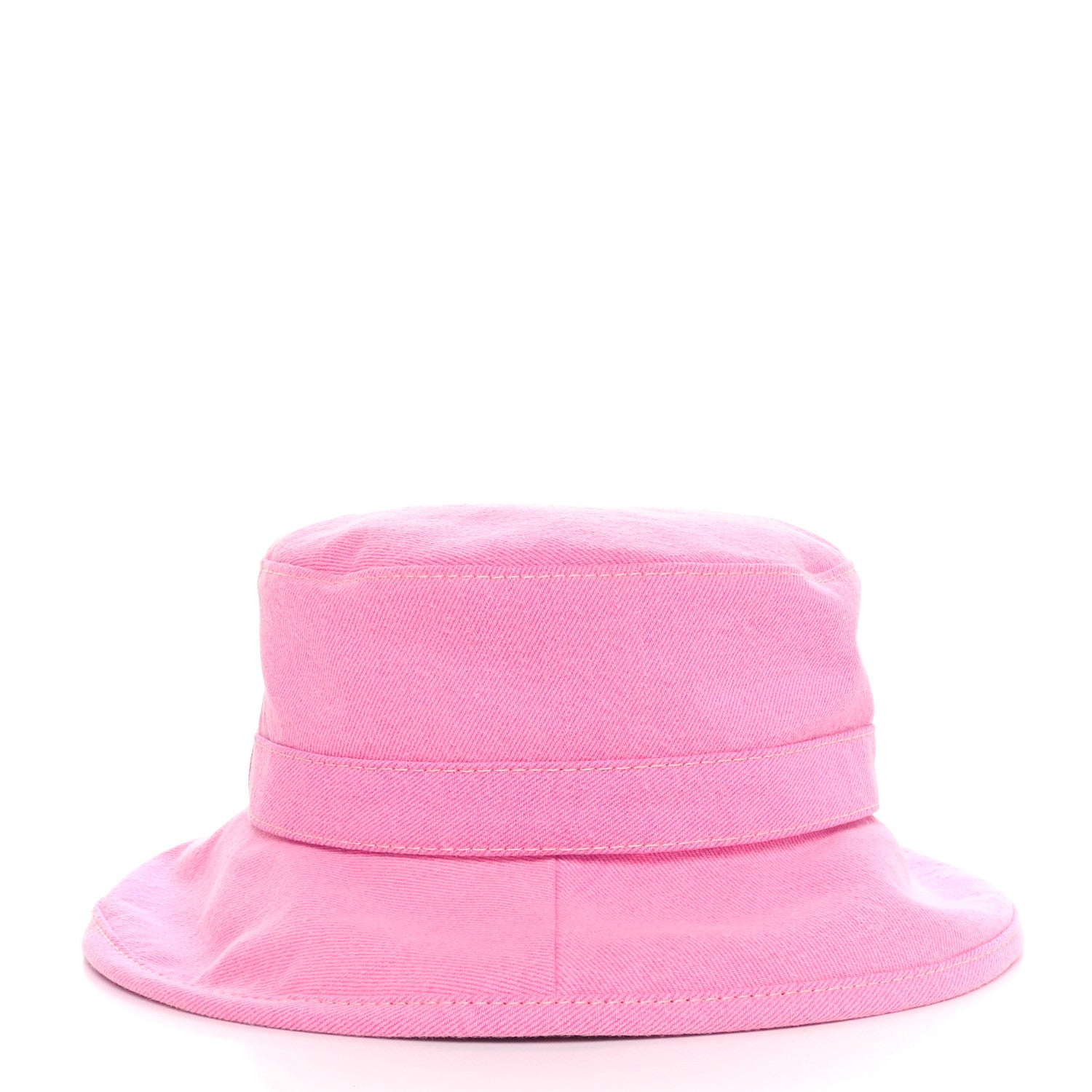 Chanel Denim Logo Bucket Hat S Pink Yellow 6 of 9