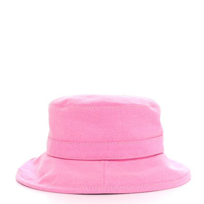 Chanel Denim Logo Bucket Hat S Pink Yellow 6 of 9