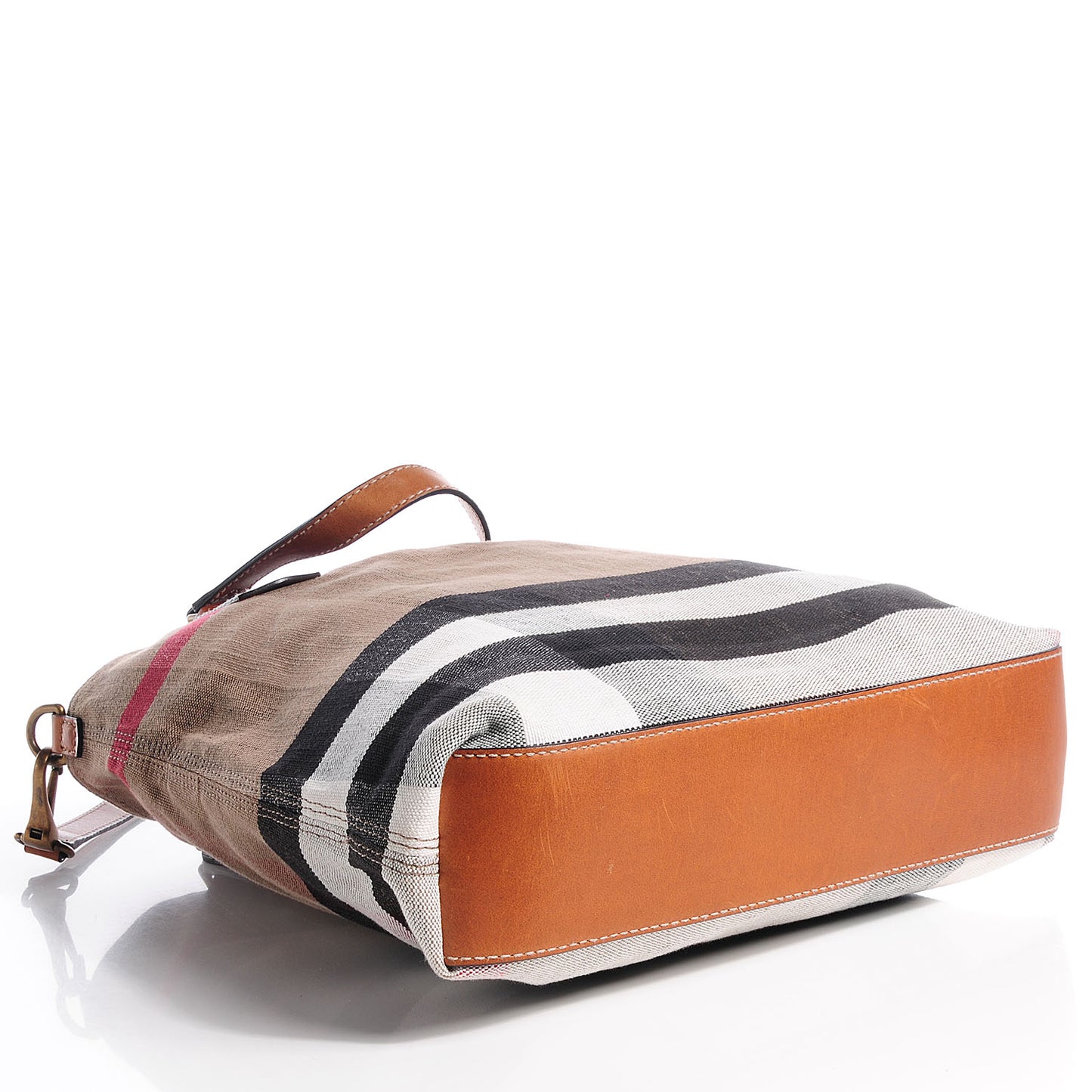 Cotton Canvas Mega Check Medium Tote