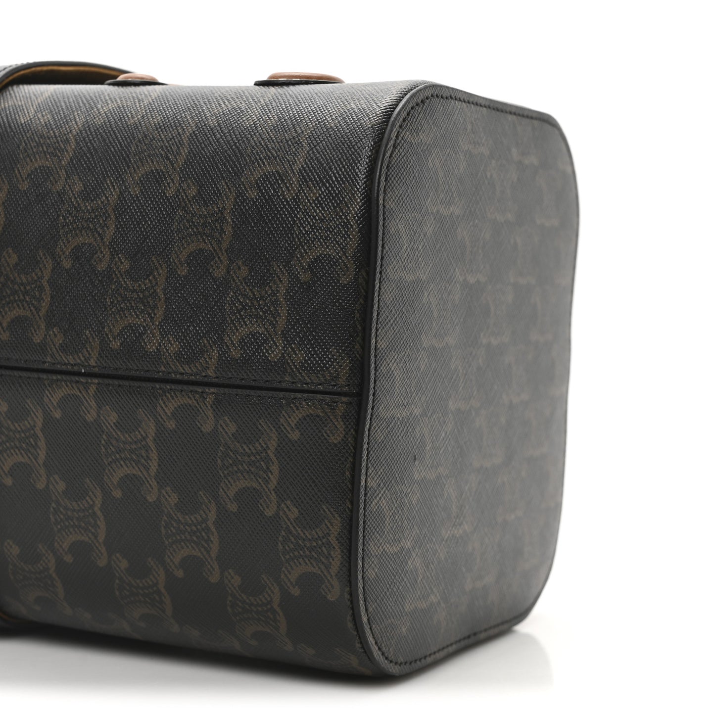 Triomphe Canvas Calfskin Medium Cuir Triomphe Box Tan