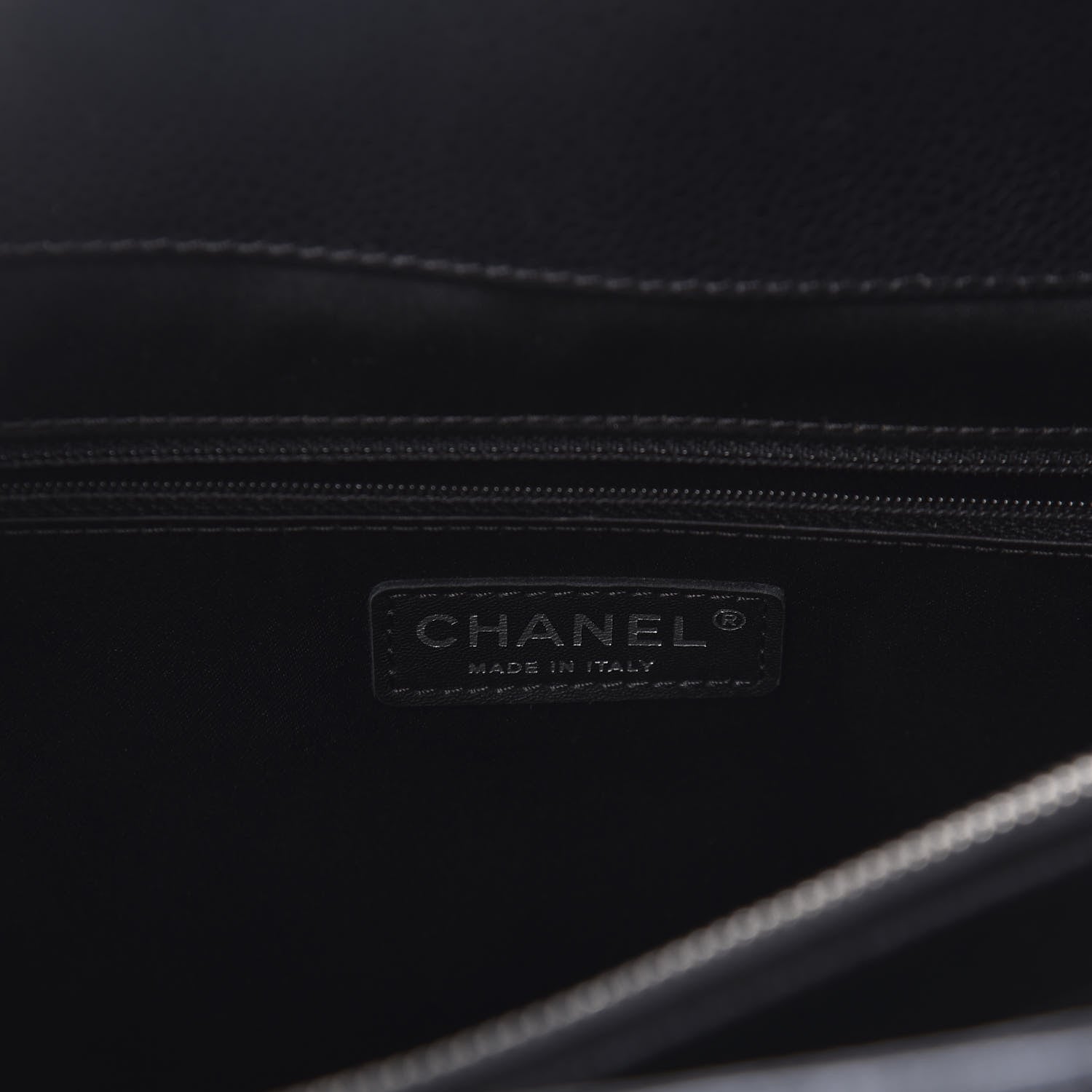 Chanel Caviar Quilted XL Grand Shopping Tote GST Black 9 of 10