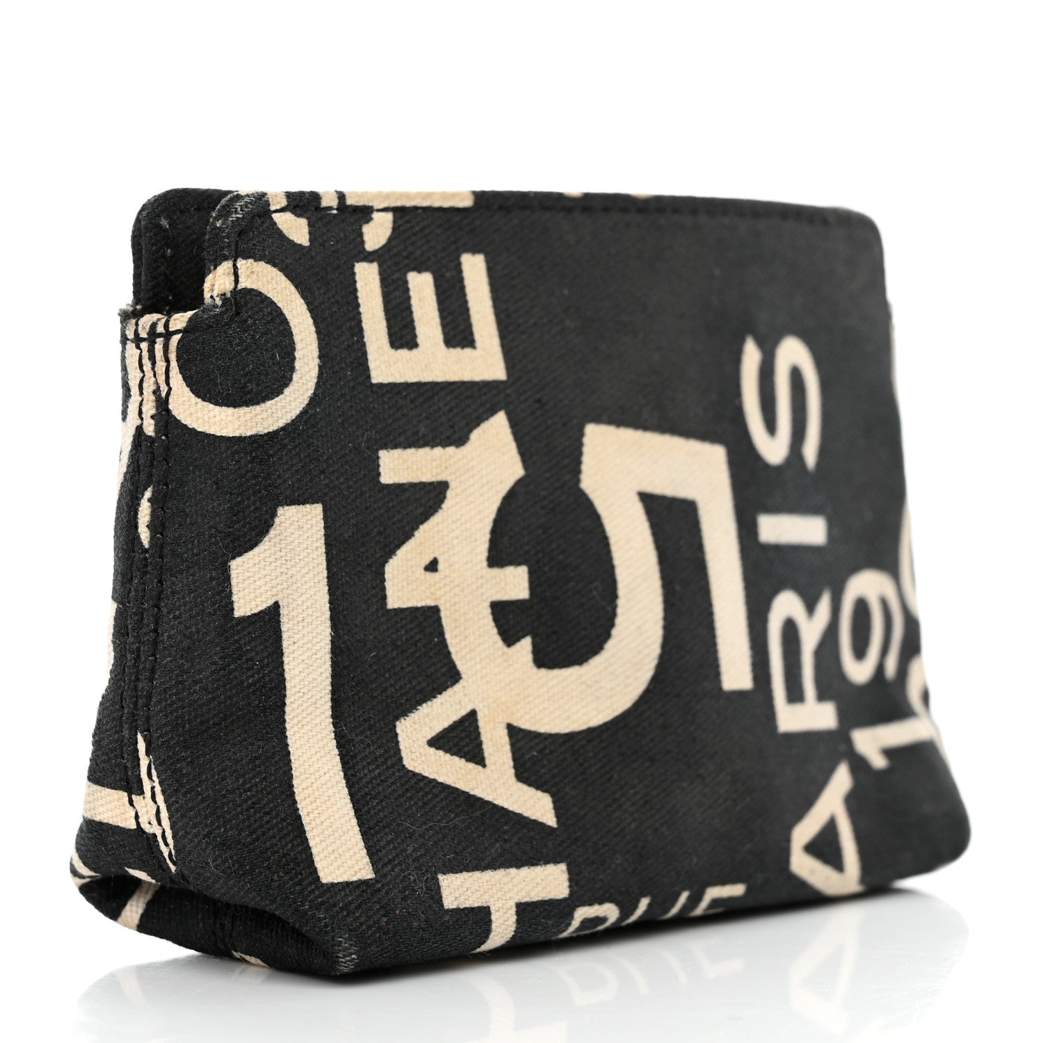 Chanel Canvas 31 Rue Cambon Pouch Black 4 of 7