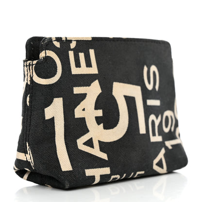 Chanel Canvas 31 Rue Cambon Pouch Black 4 of 7
