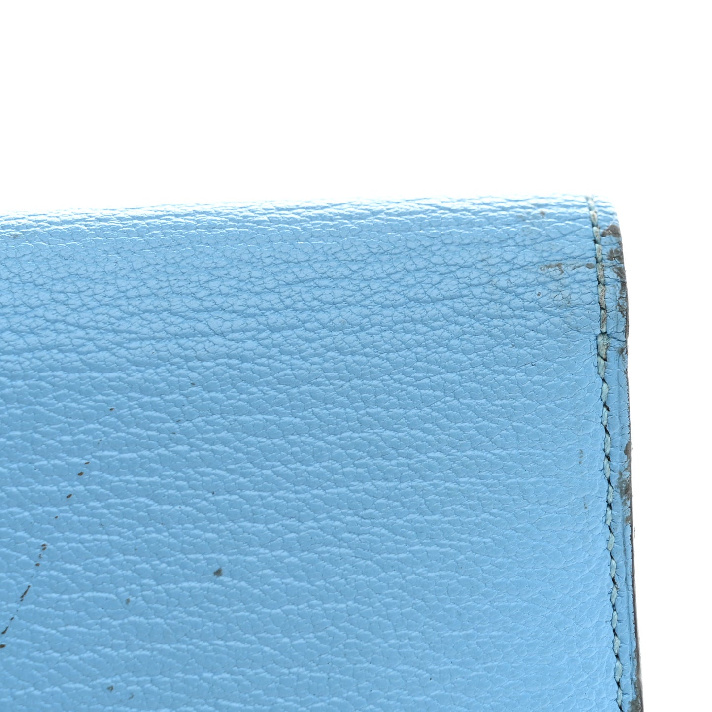 Chevre Mysore Bearn Compact Wallet Celeste