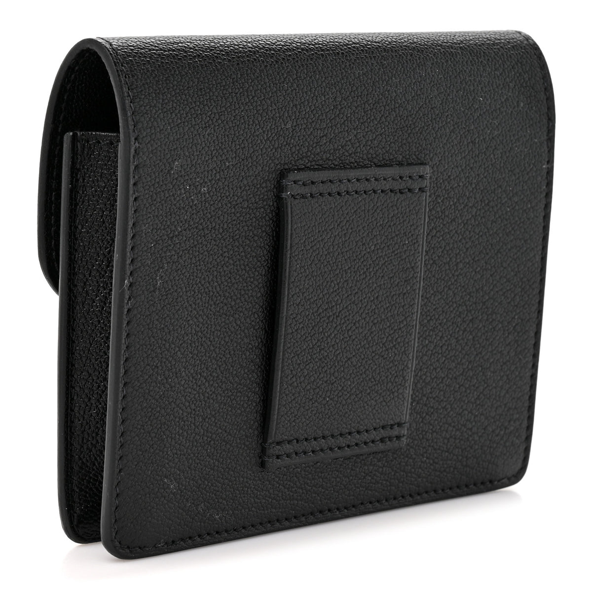 Hermes Chevre Mysore Roulis Slim Wallet Black 3 of 7