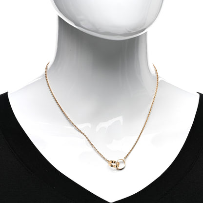 Cartier 18K Yellow Gold Interlocking LOVE Necklace 2 of 4