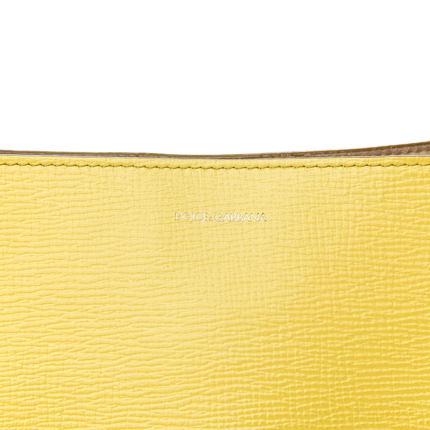 Dolce & Gabbana Textured Calfskin Escape Tote Yellow 5 of 16
