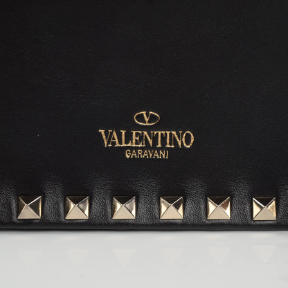Valentino Garavani Nappa Small Rockstud Wristlet Clutch Black 6 of 7