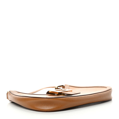 Gucci Calfskin G Buckle Shoulder Bag Tan 3 of 4