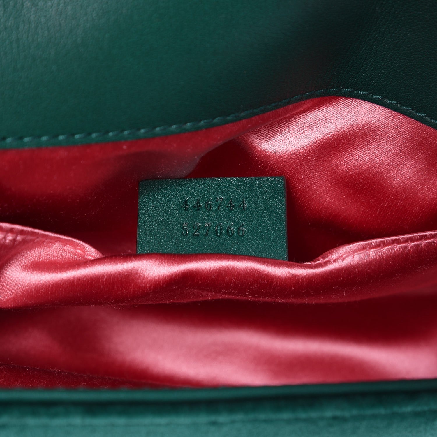 Gucci Velvet Matelasse Mini GG Marmont Shoulder Bag Emerald 7 of 7