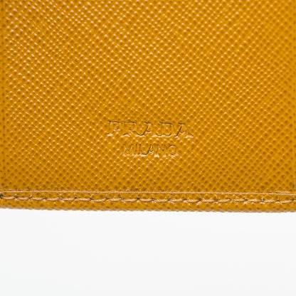 Prada Saffiano Metal 6 Key Holder Ocra 6 of 7