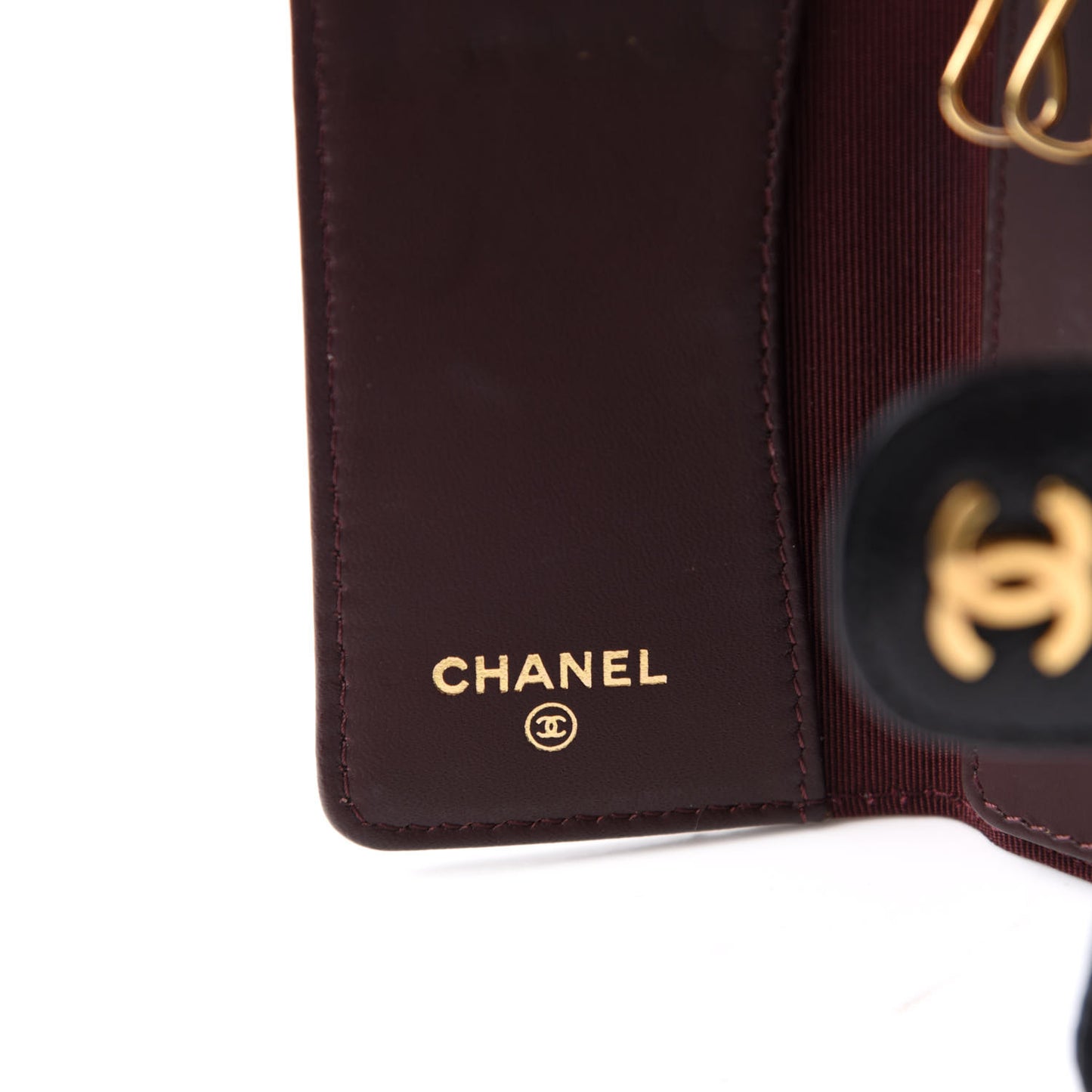 Caviar Quilted 6 Key Holder Black