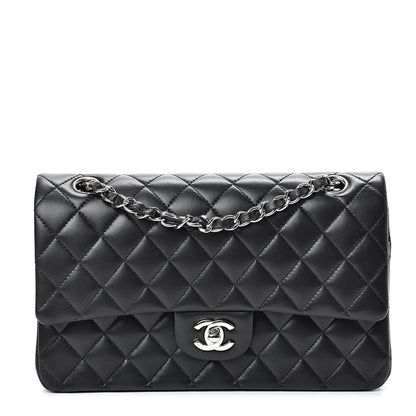 Chanel Lambskin Quilted Medium Double Flap Black 1 of 13