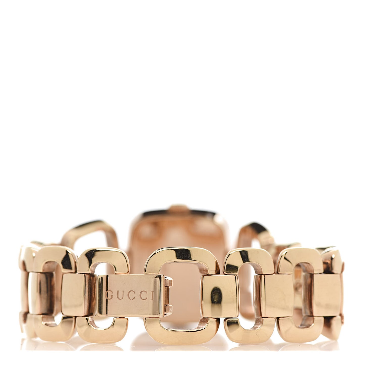 Stainless Steel Diamond 24mm G-Gucci Square Quartz Watch Rose