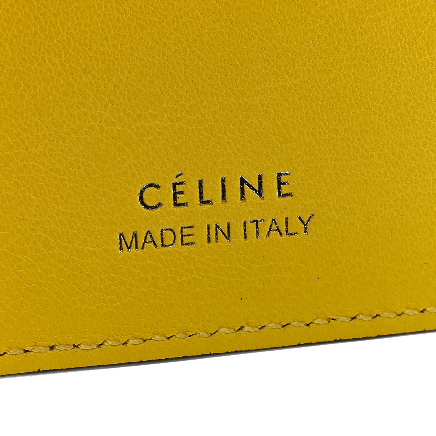 Celine Drummed Calfskin Small Multifunction Folded Wallet Souris 6 of 6